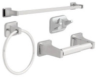 4pc Chr Bathroom Kit