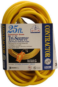 25' 12/3 Yel Pwr Block