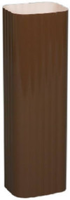 2x3 Brn Alu Downspout