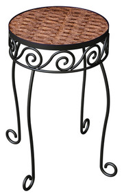 16.5" Brn Plant Stand