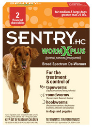 2ct Lg Dog Wormx Plus
