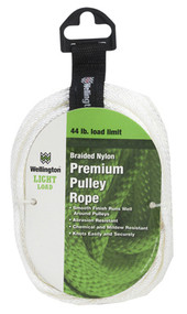 3/16"x50' Wht Nyl Rope