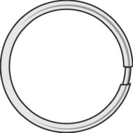 50pk 1-1/2"spl Key Ring