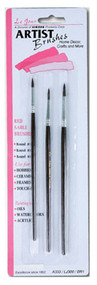 3pc Rnd Art Brush Set