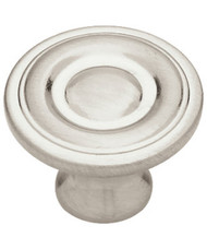 10pk 1-1/4" Ni Rnd Knob