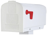 Wht Poly Rural Mailbox