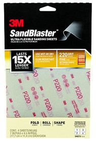 4pk 220g Sandpaper