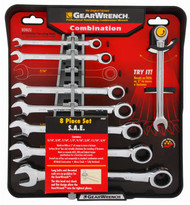 8pc Sae Ratc Wrench Set