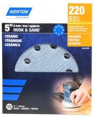 15pk 5" 220g 8hole Disc