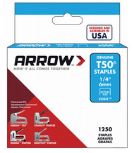 1250pk 1/4" Hd Staple
