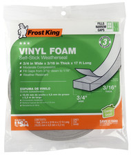 3/4x3/16 Gry Foam Tape