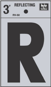 3" Refl Vinyl Letter R