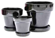 7.5" Blk Std Pot