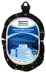 5/8x25 Blk Dock Line