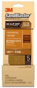 5pk 180g Gld Sandpaper