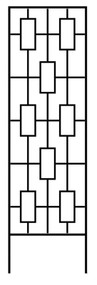 78x23 Blk Cont Trellis