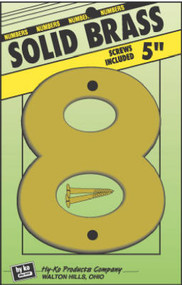 5" Solid Brs Number 8