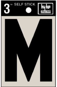 3" Blk Adhes Letter M