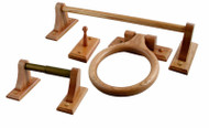 4pc Oak Bathware Set