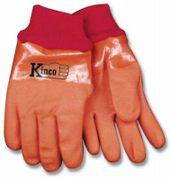 Lg Mens Lined Pvc Glove