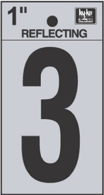1" Blk Refl Number 3