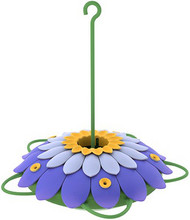 Purp3d Flwr Bird Feeder