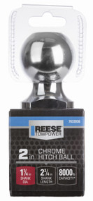 2" Chr Hitch Ball