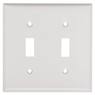 Wht 2g Tog Wall Plate