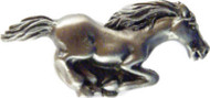 Pewter L Stallion Knob