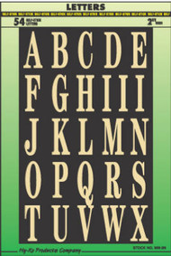 2" B/g Letter Set Asst