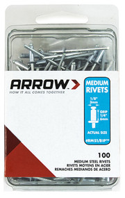 100ct 1/8x1/4 Med Rivet