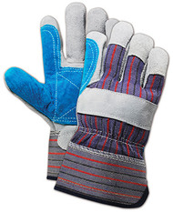 Lg Gry Split Lthr Glove