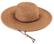 Dk Brn Wide Brim Hat