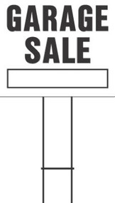 20x24 Garage Sale Sign