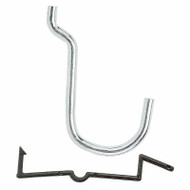 6pk 1" Galv Curved Hook