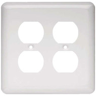 Wht Stam 2g Dplx Plate