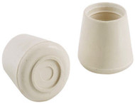 4pk 7/8" Wht Leg Tip