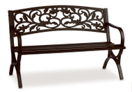 Scroll Back Stl Bench