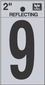 2" Blk Refl Number 9
