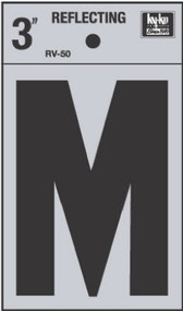 3" Refl Vinyl Letter M