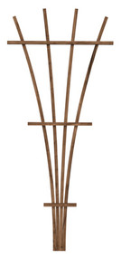 48" Brn Wd Fan Trellis
