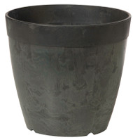 6" Blk Dol Rnd Planter