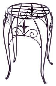 15" Blk Fin Plant Stand