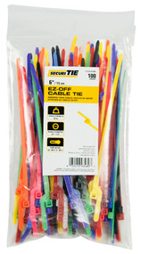 100pk 6" Yel Ld Ez Tie