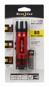 Red 3in1 Led Flashlight