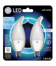 Ge 2pk 7w Fros Led Bulb