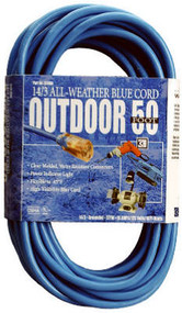 50' 16/3 Blu Ext Cord