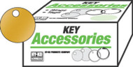 100pk 1-3/8 Brs Key Tag