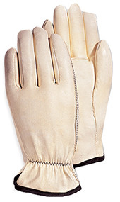 Med Wht Goatskin Glove