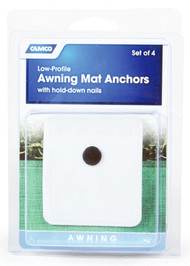 4pk Wht Awning Anchors